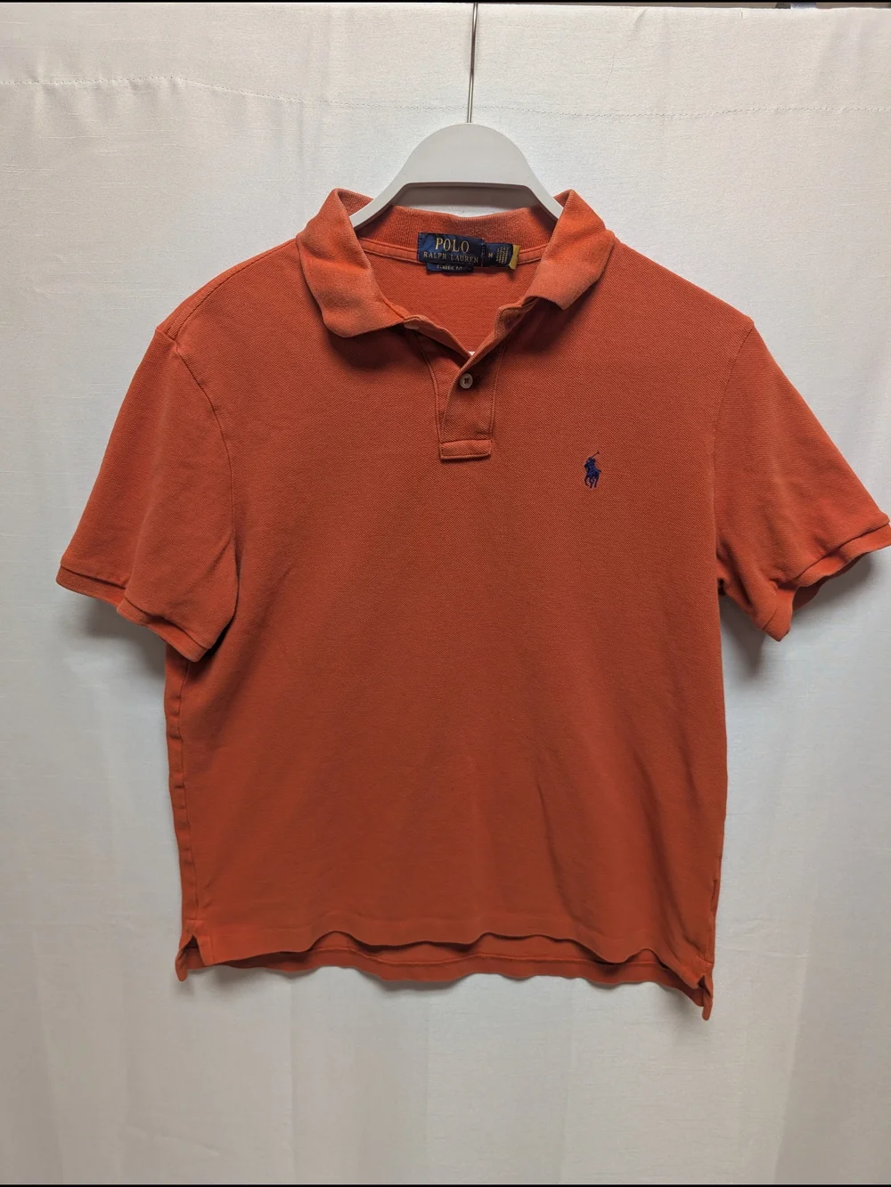 Ralph Lauren Orange Polo with Navy Pony